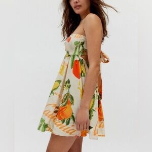 NWOT Urban Outfitters BDG‎ Aurora Patchwork Smocked Mini Dress XS